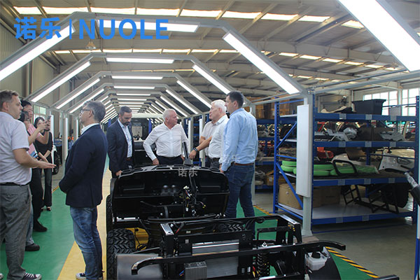 匈牙利客户来访接待-高尔夫球车外贸出口